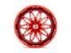 XD Gunner Candy Red Milled 5-Lug Wheel; 22x12; -44mm Offset (94-01 RAM 1500)