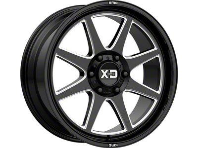 XD Pike Gloss Black Milled 5-Lug Wheel; 20x9; 0mm Offset (94-01 RAM 1500)