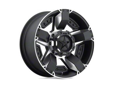 XD Rockstar II Matte Black Machined 5-Lug Wheel; 17x8; 10mm Offset (94-01 RAM 1500)