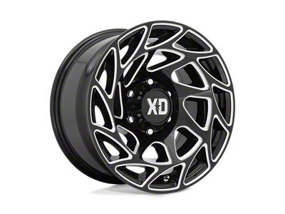 XD Onslaught Gloss Black Milled 8-Lug Wheel; 20x9; 0mm Offset (94-02 RAM 2500)