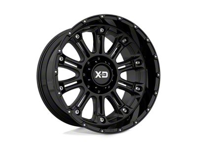 XD Hoss II Gloss Black 8-Lug Wheel; 18x9; 18mm Offset (94-02 RAM 3500 SRW)