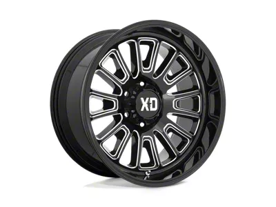 XD Rover Gloss Black Milled 8-Lug Wheel; 22x10; -18mm Offset (99-07 F-250 Super Duty)