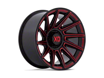 XD Specter Gloss Black with Red Tint 8-Lug Wheel; 20x10; -18mm Offset (99-07 F-250 Super Duty)