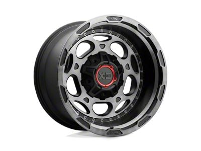 XD Demodog Satin Black Gray Tint 6-Lug Wheel; 20x12; -44mm Offset (99-06 Sierra 1500)