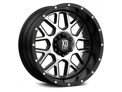 XD Grenade Satin Black Machined 6-Lug Wheel; 20x9; 0mm Offset (99-06 Sierra 1500)