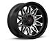 XD Gunner Gloss Black Machined with Gray Tint 6-Lug Wheel; 22x10; -18mm Offset (99-06 Sierra 1500)