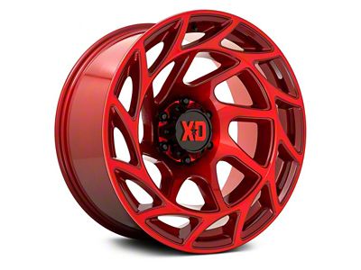 XD Onslaught Candy Red 6-Lug Wheel; 22x12; -44mm Offset (99-06 Sierra 1500)