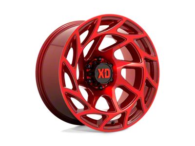 XD Onslaught Candy Red 6-Lug Wheel; 20x10; -18mm Offset (99-06 Silverado 1500)
