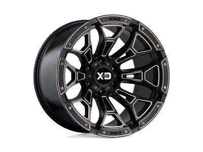 XD Boneyard Gloss Black Milled 6-Lug Wheel; 20x9; 0mm Offset (15-22 Canyon)