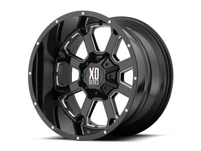 XD Buck 25 Gloss Black Milled 6-Lug Wheel; 20x10; -24mm Offset (23-25 Canyon)