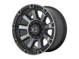 XD Gauntlet Satin Black with Gray Tint 6-Lug Wheel; 17x9; 0mm Offset (23-25 Canyon)