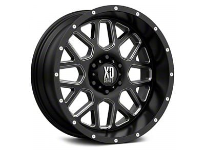 XD Grenade Satin Black Milled 6-Lug Wheel; 20x9; 0mm Offset (23-24 Canyon)