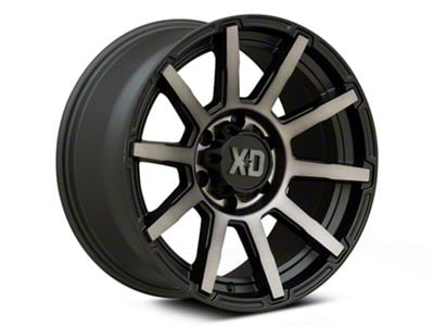 XD Outbreak Satin Black with Gray Tint 6-Lug Wheel; 18x9; 12mm Offset (23-24 Canyon)