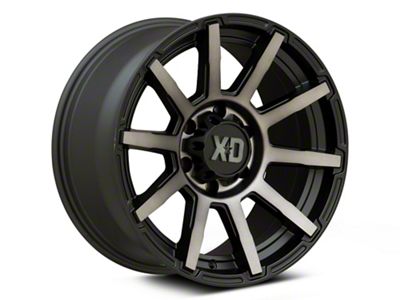 XD Outbreak Satin Black with Gray Tint 6-Lug Wheel; 20x10; -18mm Offset (23-24 Canyon)