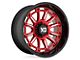 XD Phoenix Candy Red Milled with Black Lip 6-Lug Wheel; 20x9; 18mm Offset (23-25 Canyon)