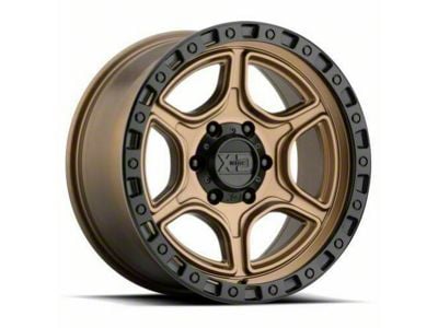 XD Portal Satin Bronze with Satin Black Lip 6-Lug Wheel; 18x8.5; 18mm Offset (23-25 Canyon)