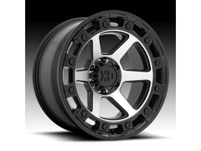 XD Raid Satin Black Machined 6-Lug Wheel; 17x9; 0mm Offset (23-24 Canyon)