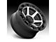 XD Raid Satin Black Machined 6-Lug Wheel; 17x9; 0mm Offset (23-24 Canyon)