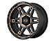 XD Spy II Satin Black Dark Tint 6-Lug Wheel; 20x10; -18mm Offset (23-24 Canyon)