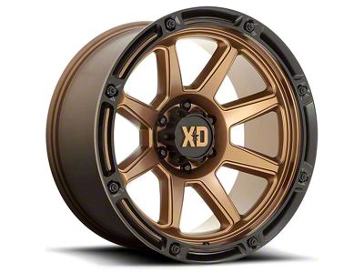 XD Titan Matte Bronze with Black Lip 6-Lug Wheel; 20x12; -44mm Offset (23-24 Canyon)