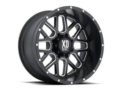 XD Grenade Satin Black Milled 6-Lug Wheel; 18x9; -12mm Offset (23-24 Colorado)