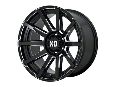 XD Outbreak Gloss Black Milled 6-Lug Wheel; 17x9; 30mm Offset (23-24 Colorado)