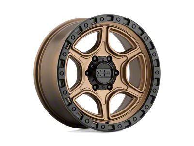 XD Portal Satin Bronze with Satin Black Lip 6-Lug Wheel; 18x8.5; 0mm Offset (15-22 Colorado)