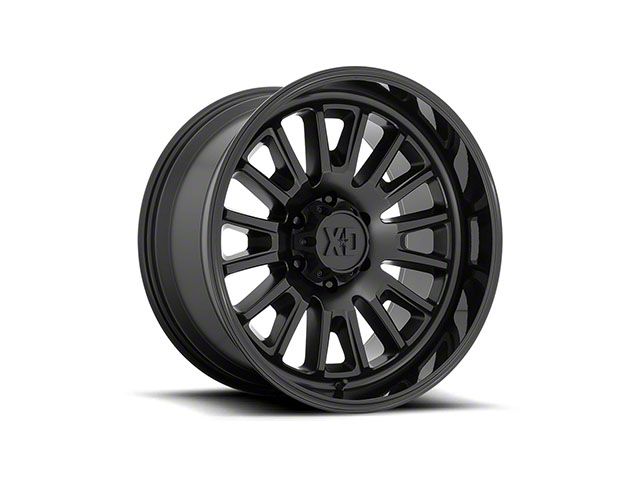 XD Rover Satin Black with Gloss Black Lip 6-Lug Wheel; 20x10; -18mm Offset (23-24 Colorado)