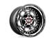 XD Demodog Gloss Black Milled 6-Lug Wheel; 20x9; 18mm Offset (97-04 Dakota)