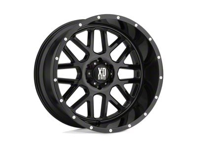 XD Grenade Gloss Black 5-Lug Wheel; 17x8.5; 0mm Offset (87-90 Dakota)