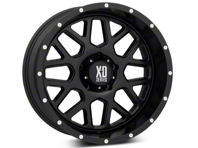 XD Grenade Satin Black 5-Lug Wheel; 20x10; -24mm Offset (05-11 Dakota)