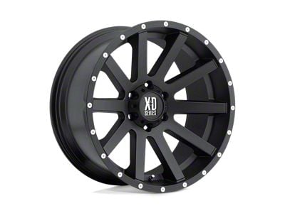 XD Heist Satin Black 5-Lug Wheel; 18x8; 35mm Offset (87-90 Dakota)