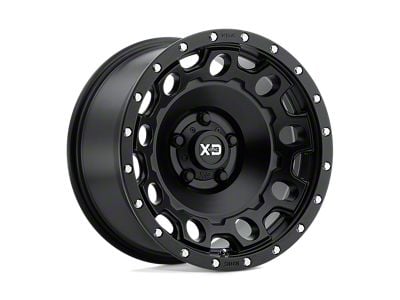 XD Holeshot Satin Black 5-Lug Wheel; 17x9; -12mm Offset (87-90 Dakota)