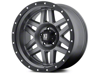 XD Machete Matte Gray with Black Ring 5-Lug Wheel; 20x9; 0mm Offset (05-11 Dakota)