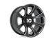 XD Reactor Gloss Black Milled 5-Lug Wheel; 20x9; 0mm Offset (05-11 Dakota)