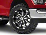 XD Badlands Gloss Black Machined 6-Lug Wheel; 20x9; -12mm Offset (21-25 F-150)