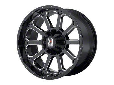 XD Bomb Gloss Black with Milled Accents 5-Lug Wheel; 18x9; 0mm Offset (97-03 F-150)