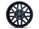 XD Grenade Satin Black Milled with Blue Clear Coat 6-Lug Wheel; 20x9; 18mm Offset (21-24 F-150)