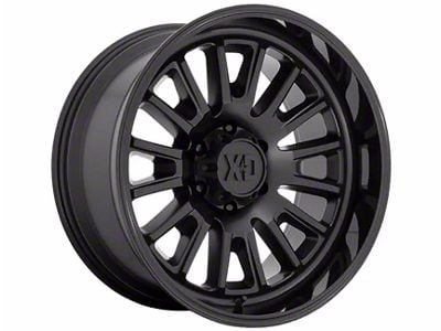 XD Rover Satin Black with Gloss Black Lip 6-Lug Wheel; 20x9; 18mm Offset (21-25 F-150)