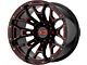 XD Boneyard Gloss Black Milled with Red Tint 6-Lug Wheel; 20x10; -18mm Offset (15-20 F-150)