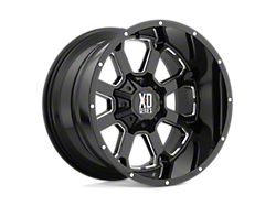 XD Buck 25 Gloss Black Milled 8-Lug Wheel; 20x9; 0mm Offset (23-24 F-250 Super Duty)