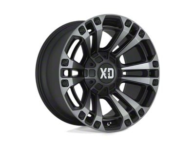 XD Monster 3 Satin Black with Gray Tint 8-Lug Wheel; 20x9; 18mm Offset (23-24 F-250 Super Duty)