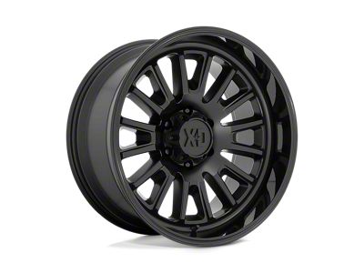 XD Rover Satin Black with Gloss Black Lip 8-Lug Wheel; 22x10; -18mm Offset (23-24 F-250 Super Duty)