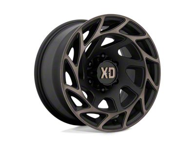 XD Onslaught Satin Black with Bronze Tint 8-Lug Wheel; 22x12; -44mm Offset (23-24 F-350 Super Duty SRW)