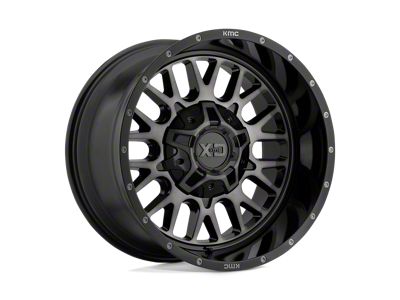 XD Snare Gloss Black with Gray Tint 8-Lug Wheel; 20x12; -44mm Offset (23-24 F-350 Super Duty SRW)