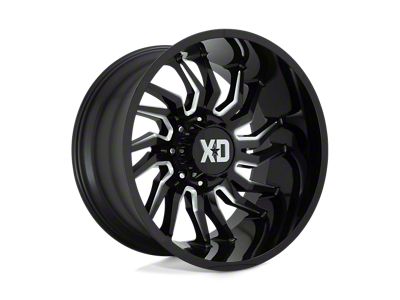 XD Tension Gloss Black Milled 8-Lug Wheel; 20x10; -18mm Offset (23-24 F-350 Super Duty SRW)