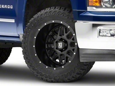 XD Grenade Satin Black 6-Lug Wheel; 20x10; -24mm Offset (14-18 Silverado 1500)