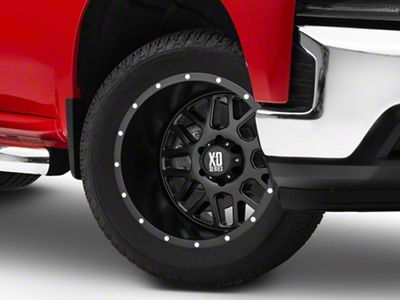 XD Grenade Satin Black 6-Lug Wheel; 20x10; -24mm Offset (19-24 Silverado 1500)