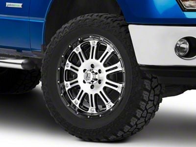 XD Hoss Gloss Black Machined 6-Lug Wheel; 20x9; 30mm Offset (09-14 F-150)