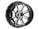 XD Buck 25 Chrome Center with Gloss Black Milled Lip 5-Lug Wheel; 20x10; -18mm Offset (02-08 RAM 1500, Excluding Mega Cab)